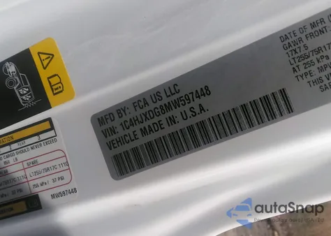 2021 Jeep Wrangler Unlimited Willys 4X4 z USA, uszkodzony, nr VIN 1C4HJXDG8MW597448